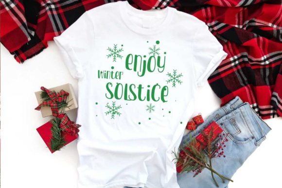 Enjoy Winter Solstice Graphics for T-Shirt Designs
