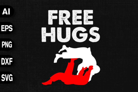 Free Hugs - Funny Jiu Jitsu Graphics