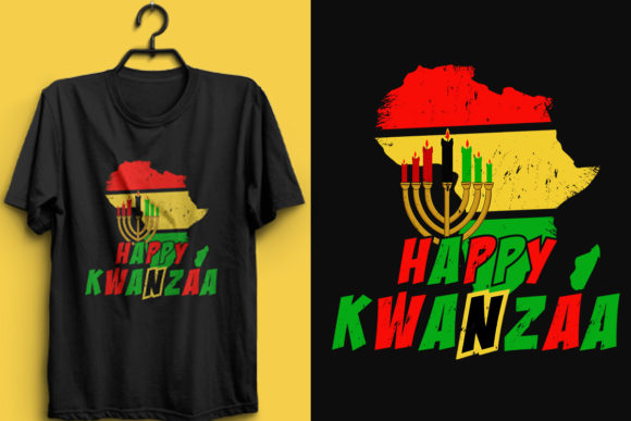 Kwanzaa Tshirt Design. Happy Kwanzaa.
