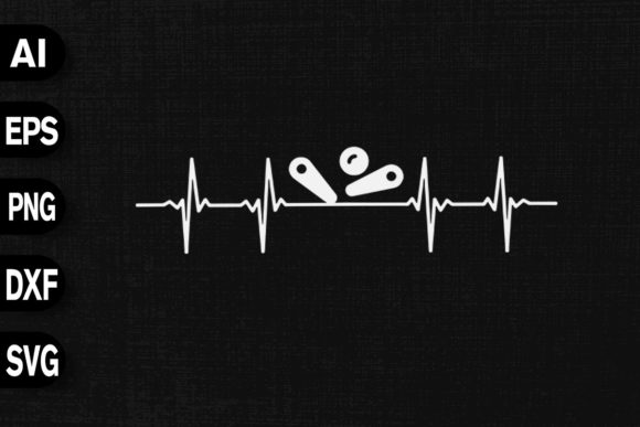 Pinball Heartbeat: Graphics for T-Shirt Designs