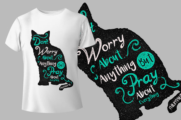 Pray for Everything Motivational T-Shirt: Graphics and Print Templates