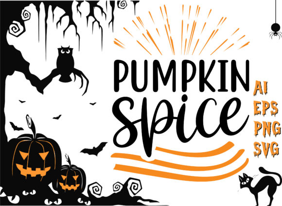 Pumpkin Spice Halloween T-Shirt Graphics & Crafts