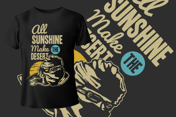 The Desert T-Shirt Design: Graphics and Print Templates for Local Business